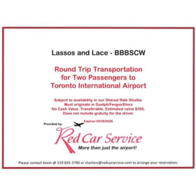 Red Car Round Trip to Toronto Pearson Airport *See Details* item