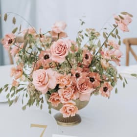 Floral Centerpiece From Open Round Table item