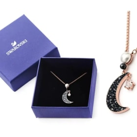 Gift Box SWAROVSKI Rose Gold Crystal Symbolic Moon item