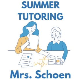 3 Summer Hours of tutoring with Mrs. Schoen item