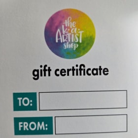 K.A Artist Class Gift Certificate item