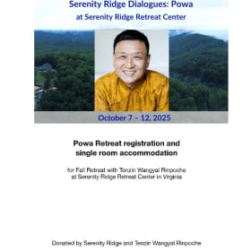 Serenity Ridge Powa Retreat Registration item