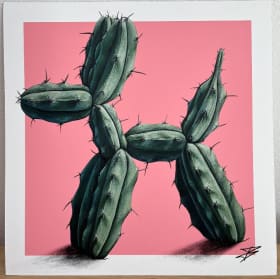 39. Cactus balloon dog print item