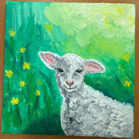 100. Lamb in the Meadow item