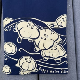 Moon Jelly UV Shirt: Nautical Navy and Yellow item