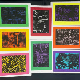 Handcrafted Block Prints by Ms. Campbell's Class: Set A item