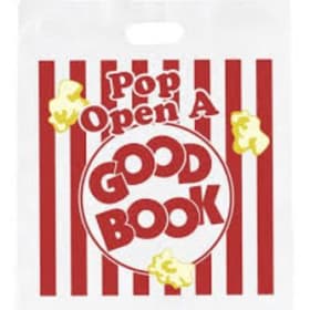 Kids pop culture books and popcorn item