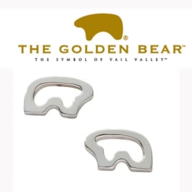 The Golden Bear Small Silo Bear Earrings Value $195 item