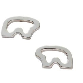 The Golden Bear Small Silo Bear Earrings Value $195 item