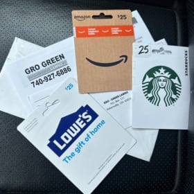 Gift Card Trio! item