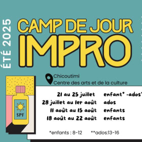 Semaine 4 - du 11 août au 15 août  ENFANT (8-10 ans) item