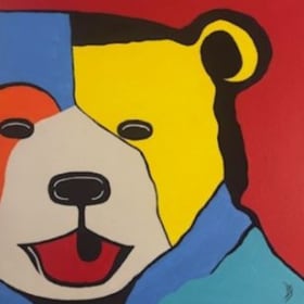 Bull & Bear Original Artwork by Delphine Sellem item