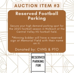 #3 Reserved Football Parking item
