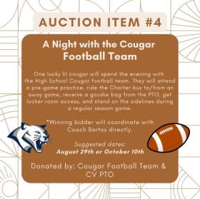#4 Lil Cougar Football Night item