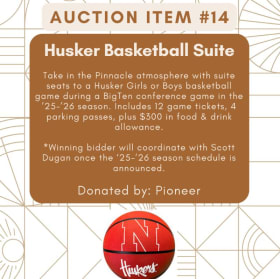 Husker Basketball Suite for 12 item