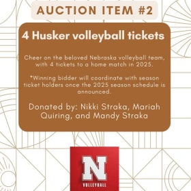 #2 4-Husker Volleyball tickets item