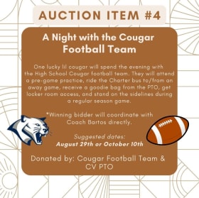 #4 Lil Cougar Football Night item