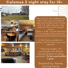 #10 Calamus 2 Night stay for 10 item