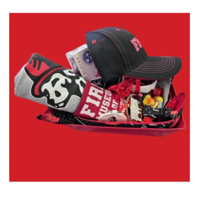 FMOM Black hat gift basket item