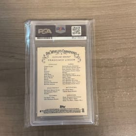 Signed Francisco Lindor Baseball Card item