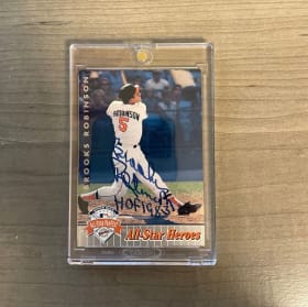Signed Brooks Robinson All-Star Heroes Card (1992) item