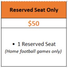 1 Reserved Seat item