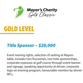 GOLD LEVEL - Title Sponsor item
