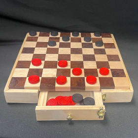 Item 274: Handmade Checker Board item