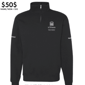 Half-zip (not embroidered) item