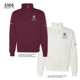 Half-zip (custom embroidery) item