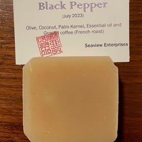 Handmade Artisan Black Pepper Soap item