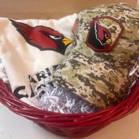 14. Arizona Cardinals hat and shirt item