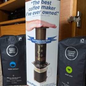 AeroPress Coffee Maker and Kicking Horse Coffee item