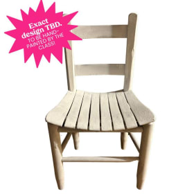 Seeds Class - Hand-Painted Kids Chair #1 item
