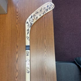 Signed Wild Hockey Stick item