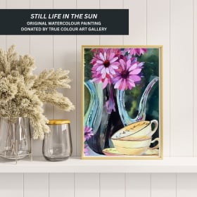 1-14 "Still Life in the Sun" Original Painting – Valued $195 item