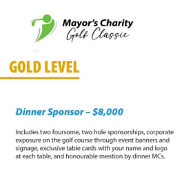 GOLD LEVEL - Dinner Sponsor item