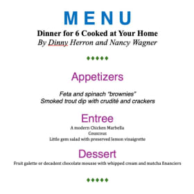 Catered Dinner for 6 item