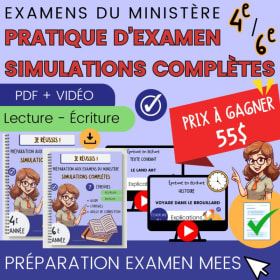 Pratique d’examen et simulations complètes (4e ou 6e année) item