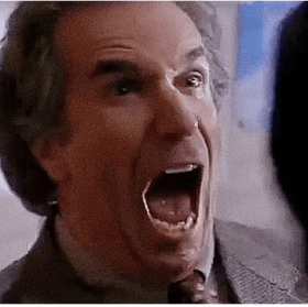 Authenticated Autograph of Henry Winkler on Scream Mask item