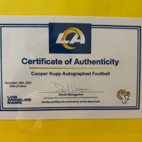 Cooper Kupp Signed Football item