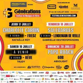 2 passeports pour le Festival Génération de Nicolet item