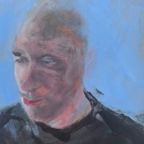 “Reflection in Blue” – Original Painting by Patrick Bayona item