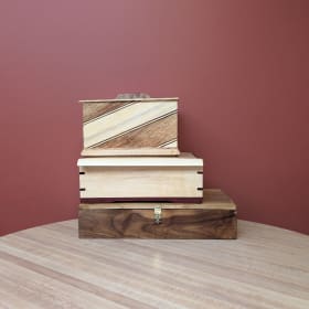 Set of 4 Handmade Storage Boxes item