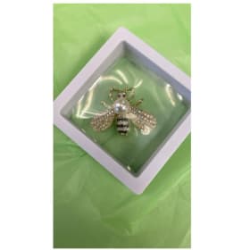 Rhinestone Honey Bee Brooch item