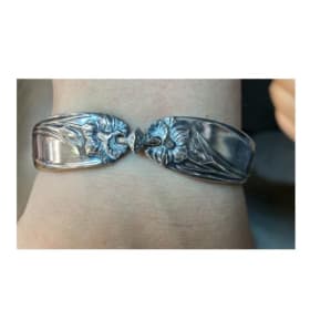Silver Floral Bracelet item