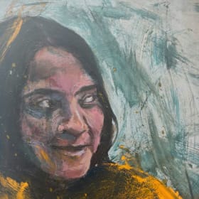 “Golden Glance” – Original Painting by Patrick Bayona item