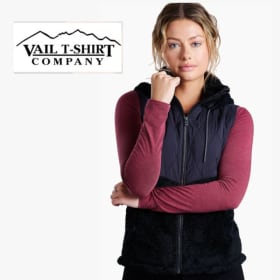 Kuhl Ladies Prima Vest with Hoody, size large, Valuel $200 item