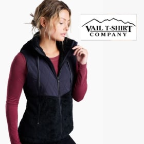 Kuhl Ladies Prima Vest with Hoody, size large, Valuel $200 item