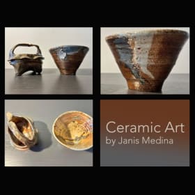 Benevolent Basket and Bowl – Ceramic Art by Janis Medina item
